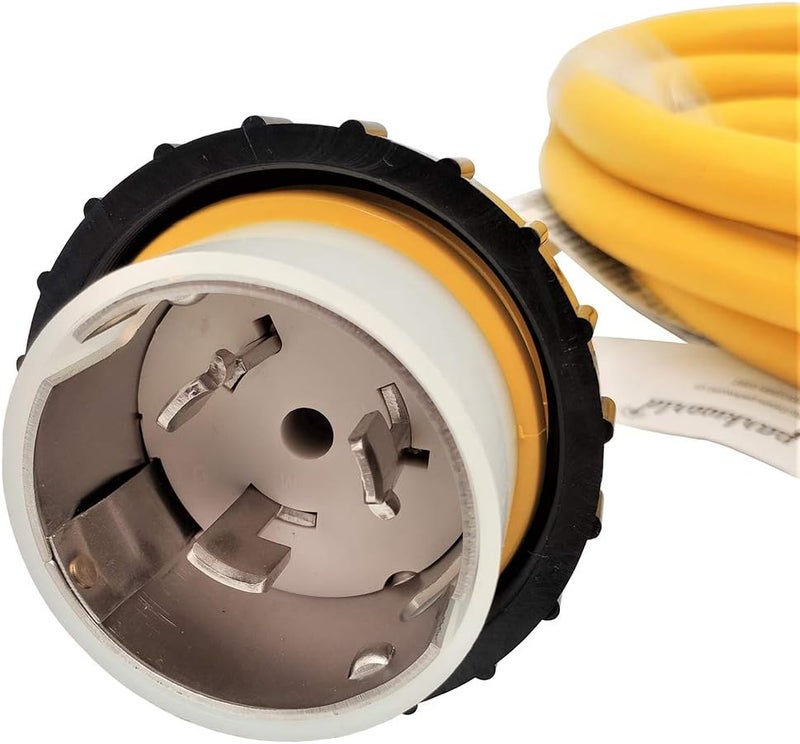 Park World 692019 Shore Power Adapter Cord Marine 50A Plug SS2-50P to L5-30R RV 30A Receptacle Female (10FT) - Image 2
